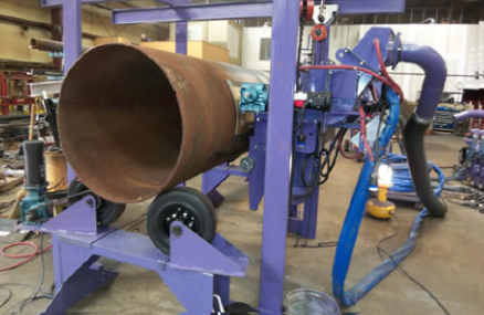 Granalladora Portátil FasterBlaster – Granallado Tubos