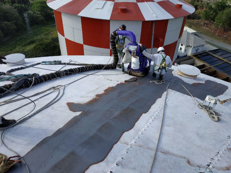 Granallado Tanque de Agua – Canal de Panamá