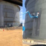 Aplicación Primera Capara de Recubrimiento Después del Granallado