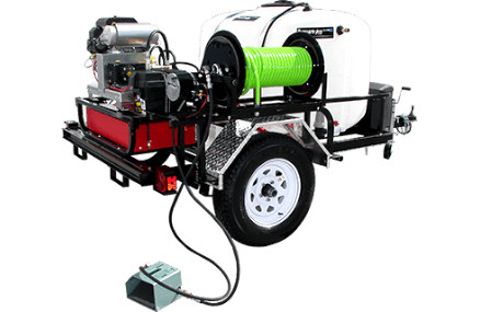 Tráilers y Skids con Hidrolavadoras de Agua Fira o Agua Caliente