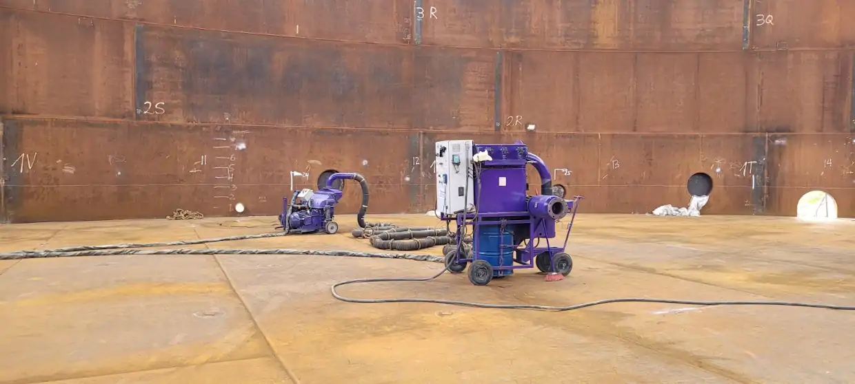 Granalladora Portátil FasterBlaster – Trabajo Horizontal