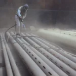 Granallado con Robot FasterBlaster de dos Tanques de 100.000 Barriles